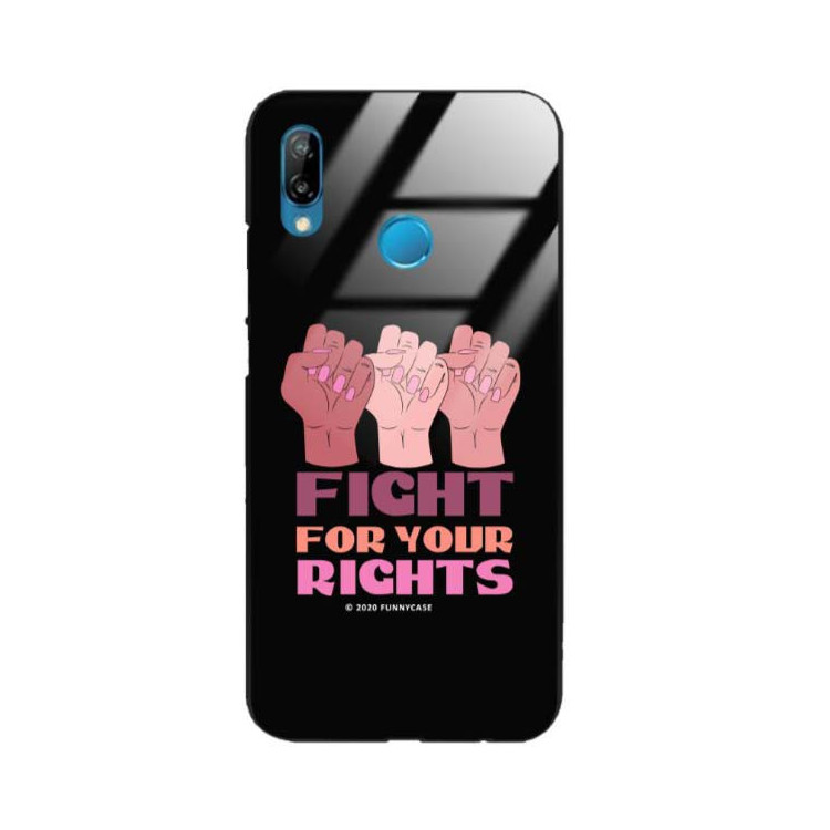 Black Case Wzory ST_FEM Huawei P30 LITE  - FunnyCase 