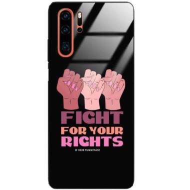 Black Case Wzory ST_FEM Huawei P30 PRO  - FunnyCase 