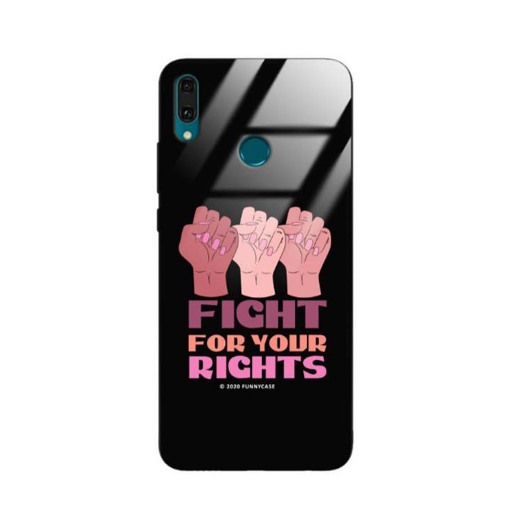 Black Case Wzory ST_FEM Huawei Y9 2019  - FunnyCase 