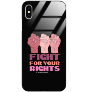 Black Case Wzory ST_FEM Apple IPHONE XS MAX  - FunnyCase 