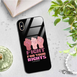 Black Case Wzory ST_FEM Apple IPHONE XS MAX  - FunnyCase 