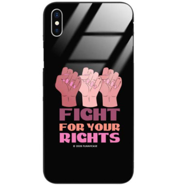 Black Case Wzory ST_FEM Apple IPHONE X / XS  - FunnyCase 