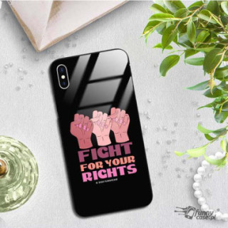 Black Case Wzory ST_FEM Apple IPHONE X / XS  - FunnyCase 