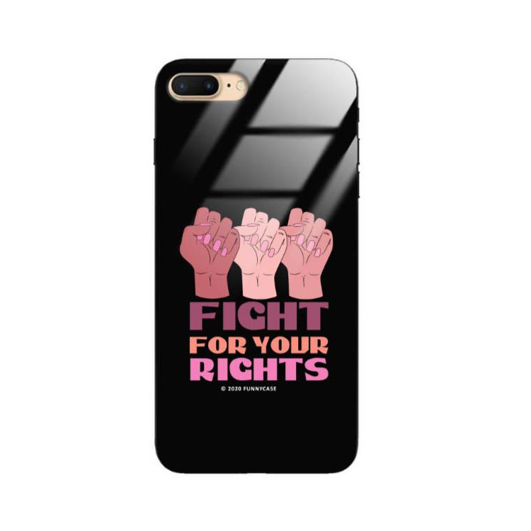 Black Case Wzory ST_FEM Apple IPHONE 7 PLUS / 8 PLUS  - FunnyCase 