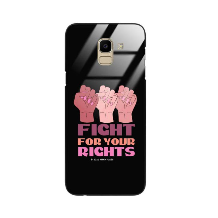 Black Case Wzory ST_FEM Samsung GALAXY J6 2018  - FunnyCase 