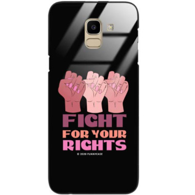 Black Case Wzory ST_FEM Samsung GALAXY J6 2018  - FunnyCase 