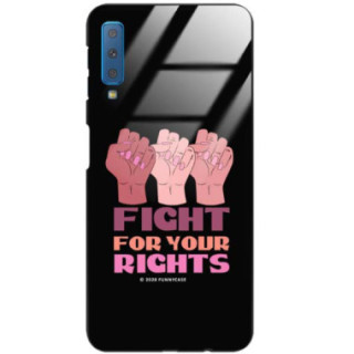 Black Case Wzory ST_FEM Samsung GALAXY A7 2018  - FunnyCase 