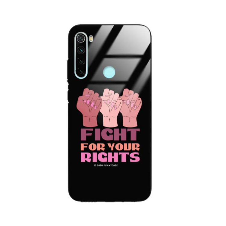 Black Case Wzory ST_FEM Xiaomi REDMI NOTE 8  - FunnyCase 