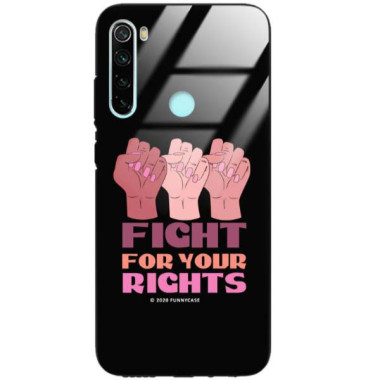 Black Case Wzory ST_FEM Xiaomi REDMI NOTE 8  - FunnyCase 