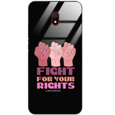 Black Case Wzory ST_FEM Xiaomi REDMI 8A  - FunnyCase 