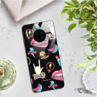 Black Case Wzory ST_FEM Huawei MATE 30  - FunnyCase 