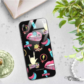 Black Case Wzory ST_FEM Huawei P SMART 2019  - FunnyCase 