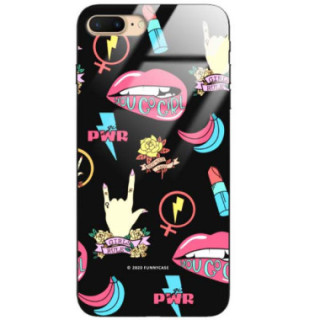 Black Case Wzory ST_FEM Apple IPHONE 7 PLUS / 8 PLUS  - FunnyCase 