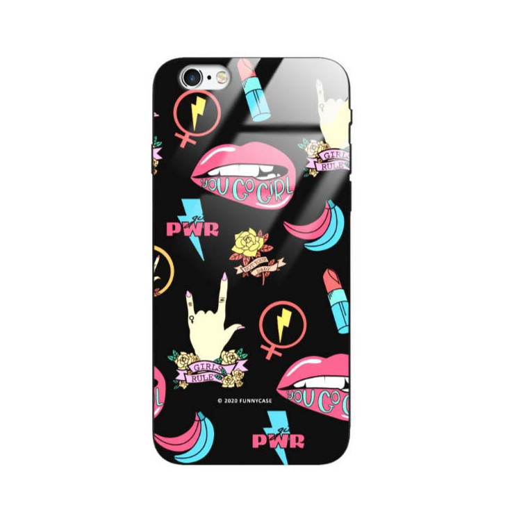 Black Case Wzory ST_FEM Apple IPHONE 6 PLUS / 6S PLUS  - FunnyCase 