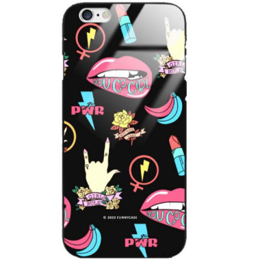 Black Case Wzory ST_FEM Apple IPHONE 6 / 6S  - FunnyCase 