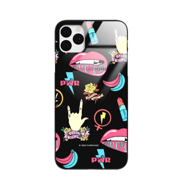 Black Case Wzory ST_FEM Apple IPHONE 11 PRO MAX  - FunnyCase 