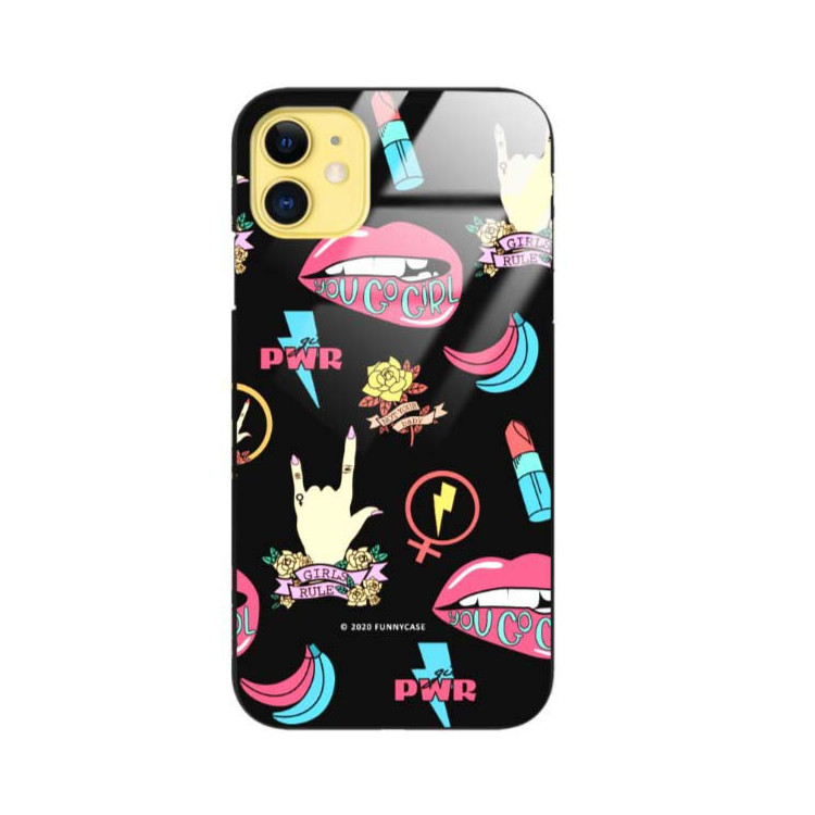 Black Case Wzory ST_FEM Apple IPHONE 11  - FunnyCase 