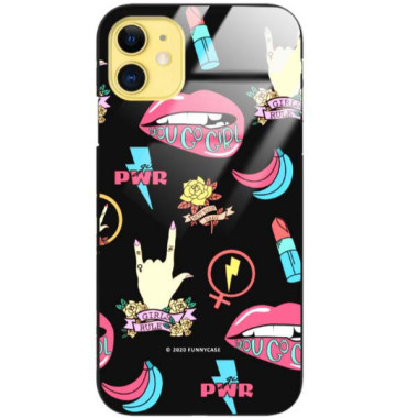 Black Case Wzory ST_FEM Apple IPHONE 11  - FunnyCase 