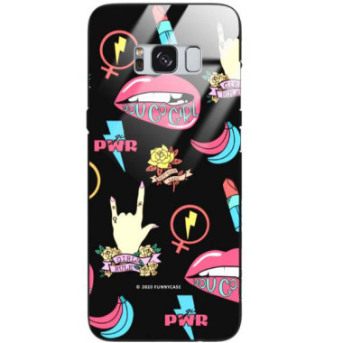 Black Case Wzory ST_FEM Samsung GALAXY S8  - FunnyCase 