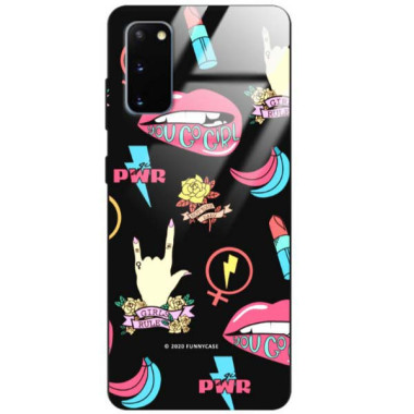 Black Case Wzory ST_FEM Samsung GALAXY S20  - FunnyCase 