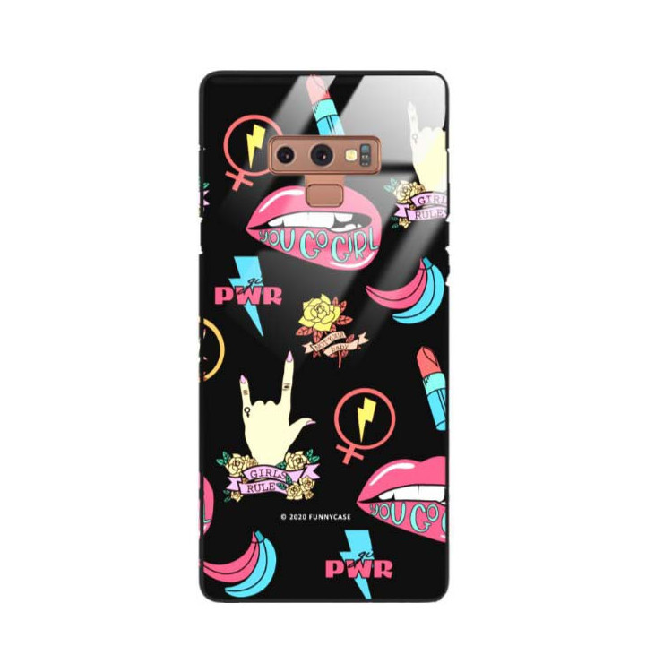 Black Case Wzory ST_FEM Samsung GALAXY NOTE 9  - FunnyCase 