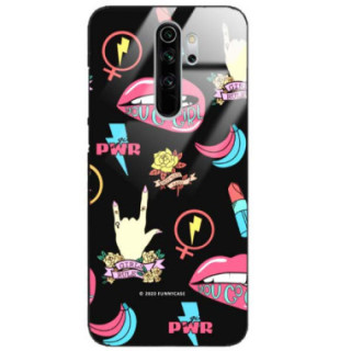 Black Case Wzory ST_FEM Xiaomi REDMI NOTE 8 PRO  - FunnyCase 