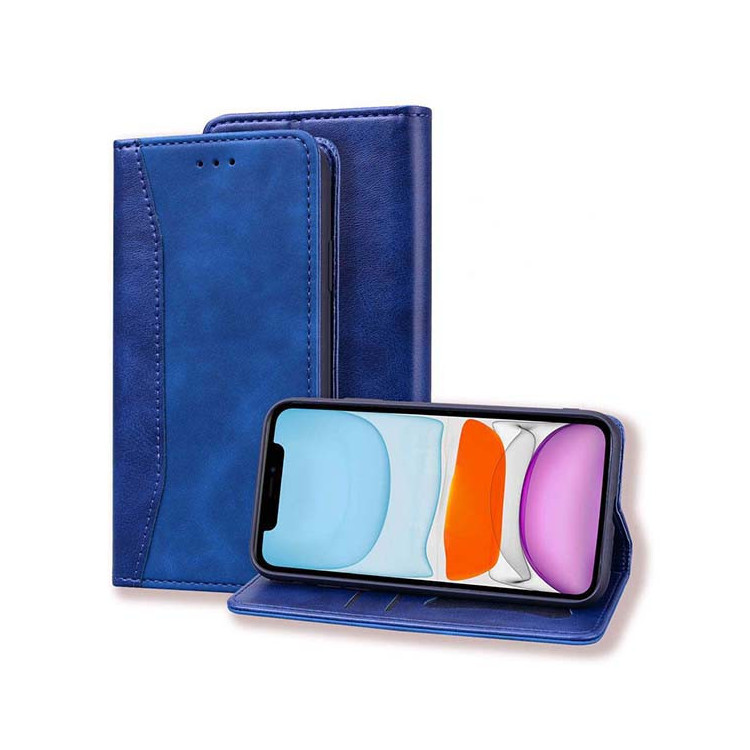 Etui Huawei P SMART 2019, Book Skóra Granatowy - FunnyCase