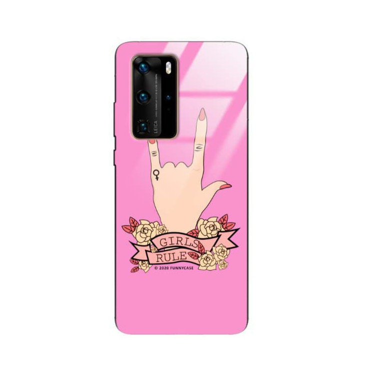 BLACK CASE GLASS NA TELEFON HUAWEI P40 PRO ST_FEM2020-1-101