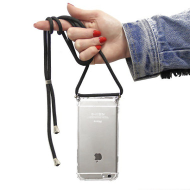 Etui Xiaomi MI NOTE 10, Etui Crossbody Czarny - FunnyCase