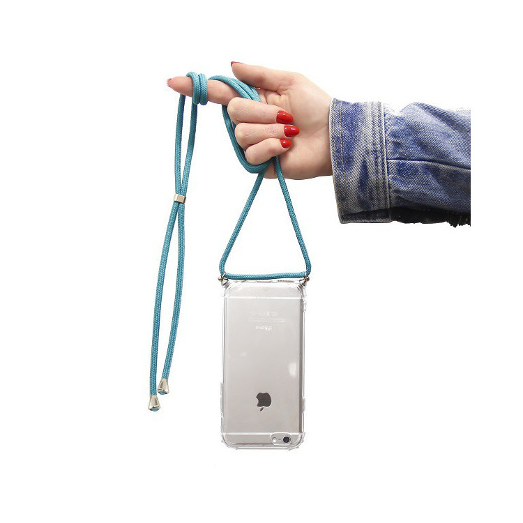Etui Xiaomi MI NOTE 10, Etui Crossbody Turkusowy - FunnyCase Etui Xiaomi MI NOTE 10, Etui Crossbody Turkusowy - FunnyCase