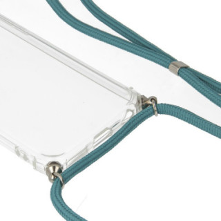Etui Xiaomi MI NOTE 10, Etui Crossbody Turkusowy - FunnyCase
