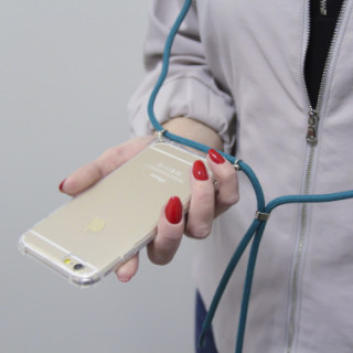 Etui Xiaomi MI NOTE 10, Etui Crossbody Turkusowy - FunnyCase