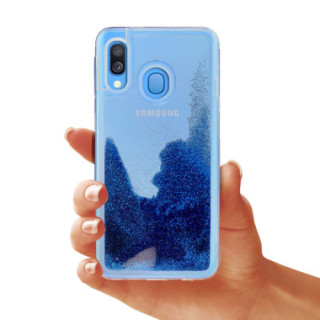 Etui Samsung GALAXY A40, Etui Gumowe Niebieski - FunnyCase