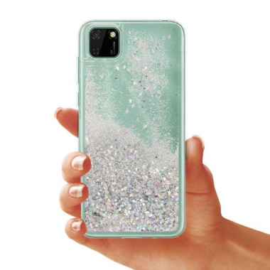 Etui Huawei Y5P, Etui Gumowe Srebrny - FunnyCase