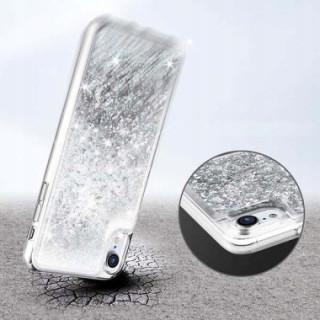 ETUI LIQUID SPARKLE NA TELEFON SAMSUNG GALAXY S20 SREBRNY