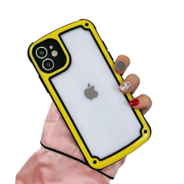 Etui Apple IPHONE 11, Pancerne Żółty - FunnyCase