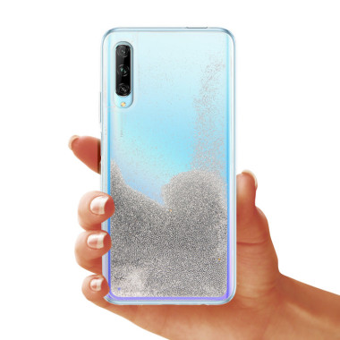 Etui Huawei P SMART PRO 2019 / HONOR Y9S, Etui Gumowe Srebrny - FunnyCase