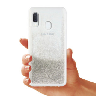 Etui Samsung GALAXY A20E, Etui Gumowe Srebrny - FunnyCase