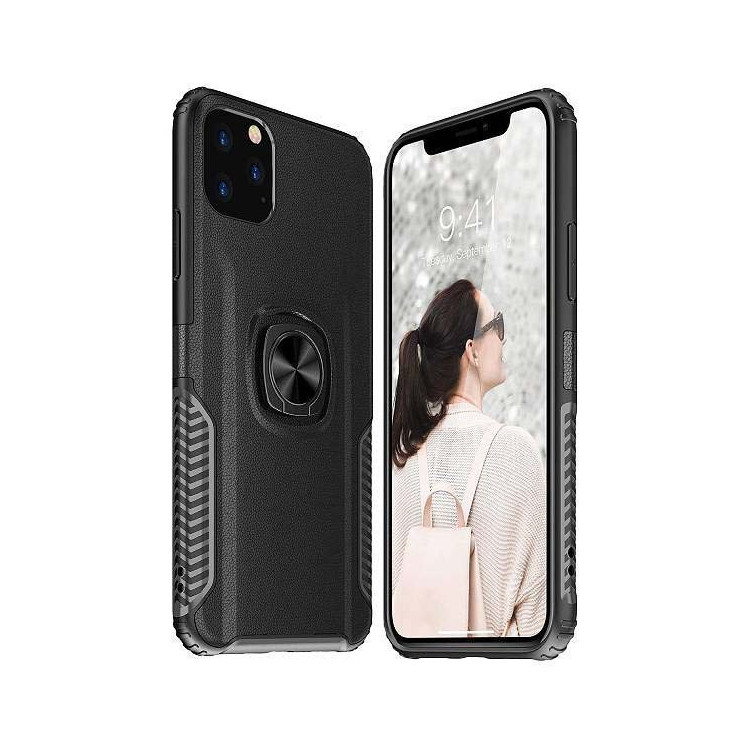 ETUI RING NA TELEFON SAMSUNG GALAXY A50 / A30S / A50S CZARNY