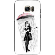 ETUI BLACK CASE GLASS NA TELEFON SAMSUNG GALAXY S7 EDGE  ST_BANKSY_2020-2-100