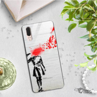 Etui Huawei P20, ST_BANKSY_2020-2-107 Wzory - FunnyCase