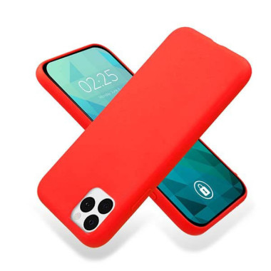 Etui Apple IPHONE 11 PRO MAX, Etui Gumowe Czerwony - FunnyCase