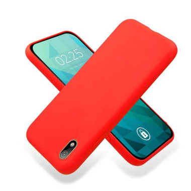 Etui Huawei Y5 2019, Etui Gumowe Czerwony - FunnyCase