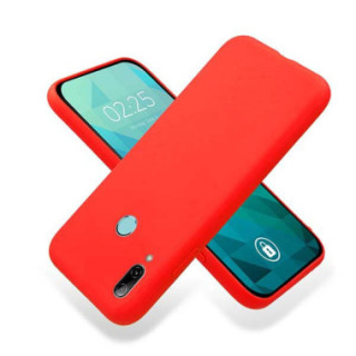 Etui Huawei P SMART 2019, Etui Gumowe Czerwony - FunnyCase