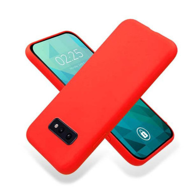 Etui Samsung GALAXY S10E, Etui Gumowe Czerwony - FunnyCase