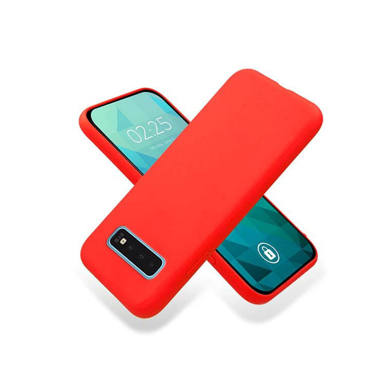 Etui Samsung GALAXY S10, Etui Gumowe Czerwony - FunnyCase