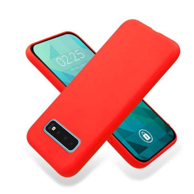 Etui Samsung GALAXY S10, Etui Gumowe Czerwony - FunnyCase