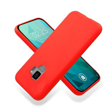 Etui Samsung GALAXY S9, Etui Gumowe Czerwony - FunnyCase