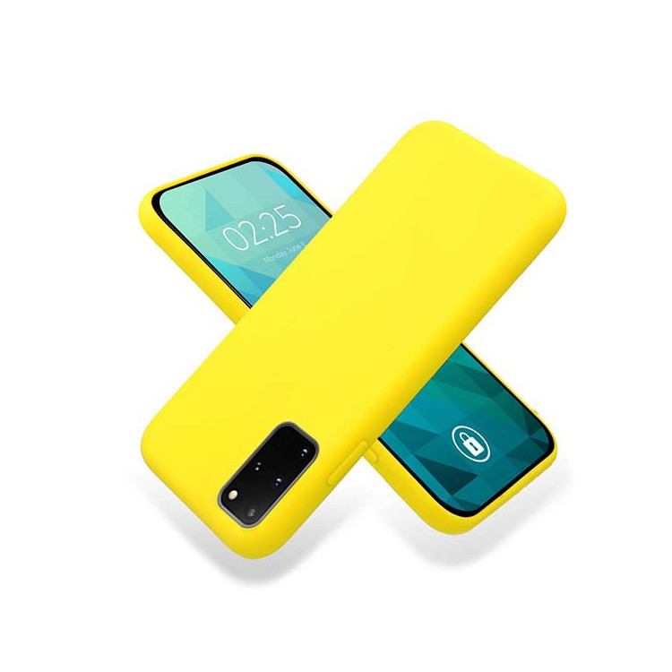 Etui Samsung GALAXY S20 PLUS / S20 PLUS 5G, Etui Gumowe Żółty - FunnyCase