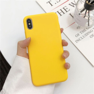 Etui Apple IPHONE 11 PRO MAX, Etui Gumowe Żółty - FunnyCase